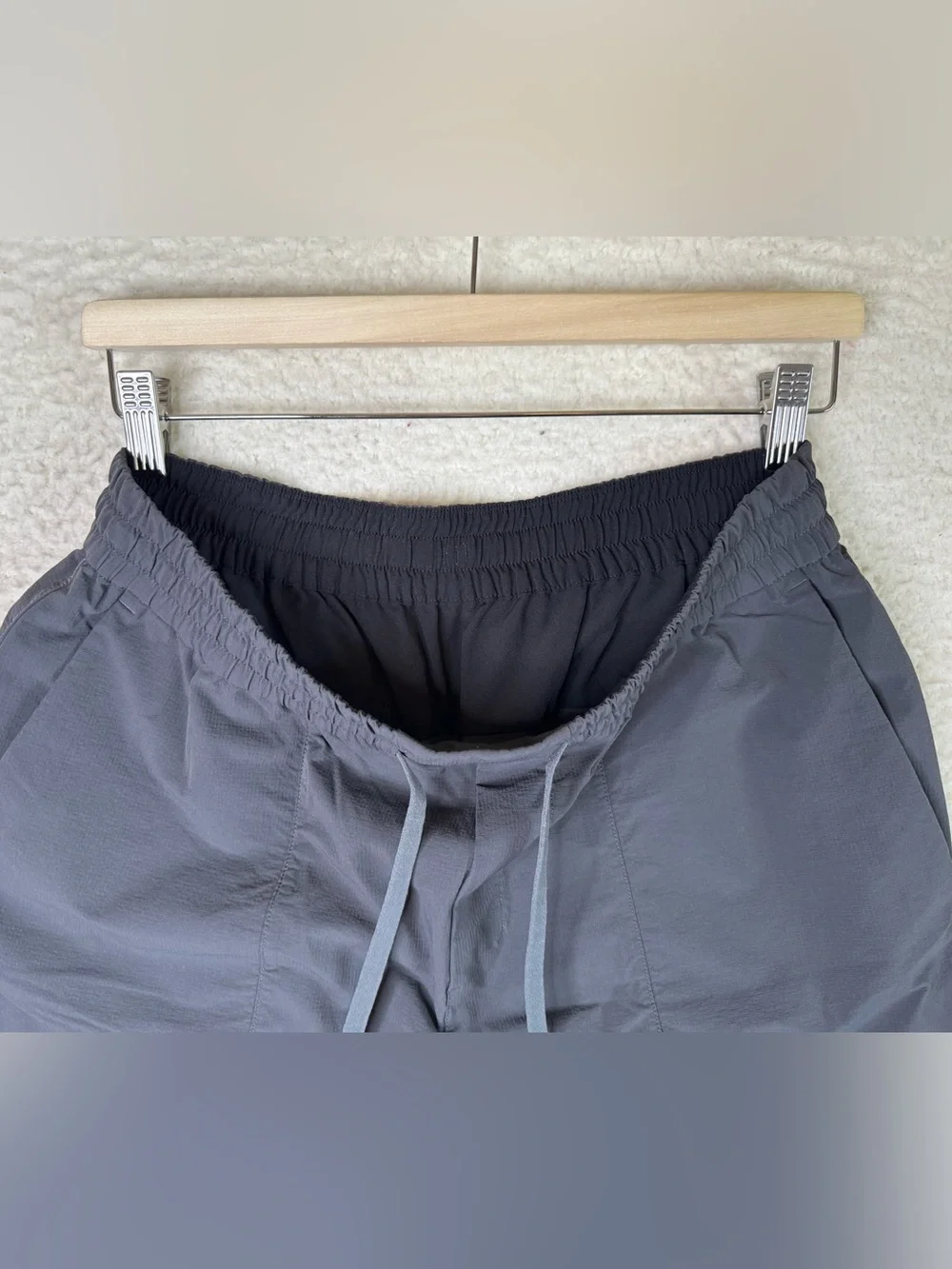 Lululemon Bowline Short Stretch Ripstop Graphite Grey Shorts Men's Size Large